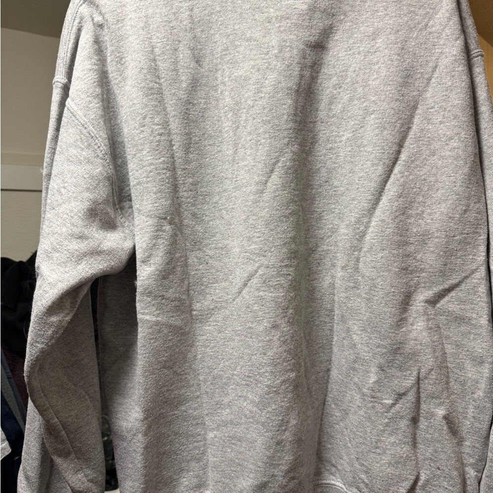 PacSun Gray Meowy Christmas Cat Sweatshirt - Picture 2 of 3